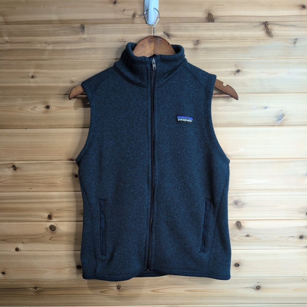 Patagonia Better Sweater Vest Womens Small Blue Full Zip Fleece 25886 SP16